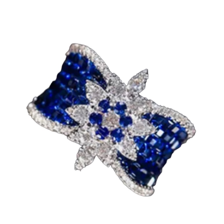 Blue Zircon Adjustable Ring 85$